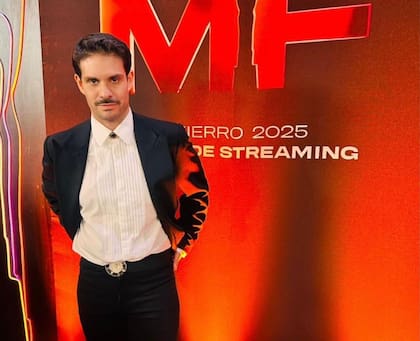 Lucas Román en la primera edición de los Premios Martín Fierro de Streaming 2025