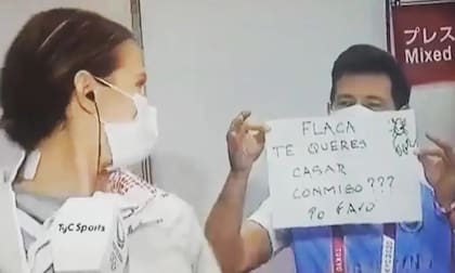 Lucas Saucedo le propuso casamiento en vivo a Belén Pérez Maurice en 2020