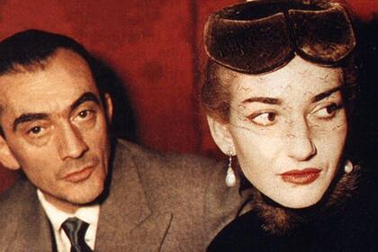 Luchino Visconti y Maria Callas