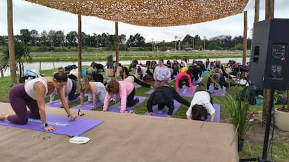Lucía Montorfano ofreció una clase de yoga by HIGGE