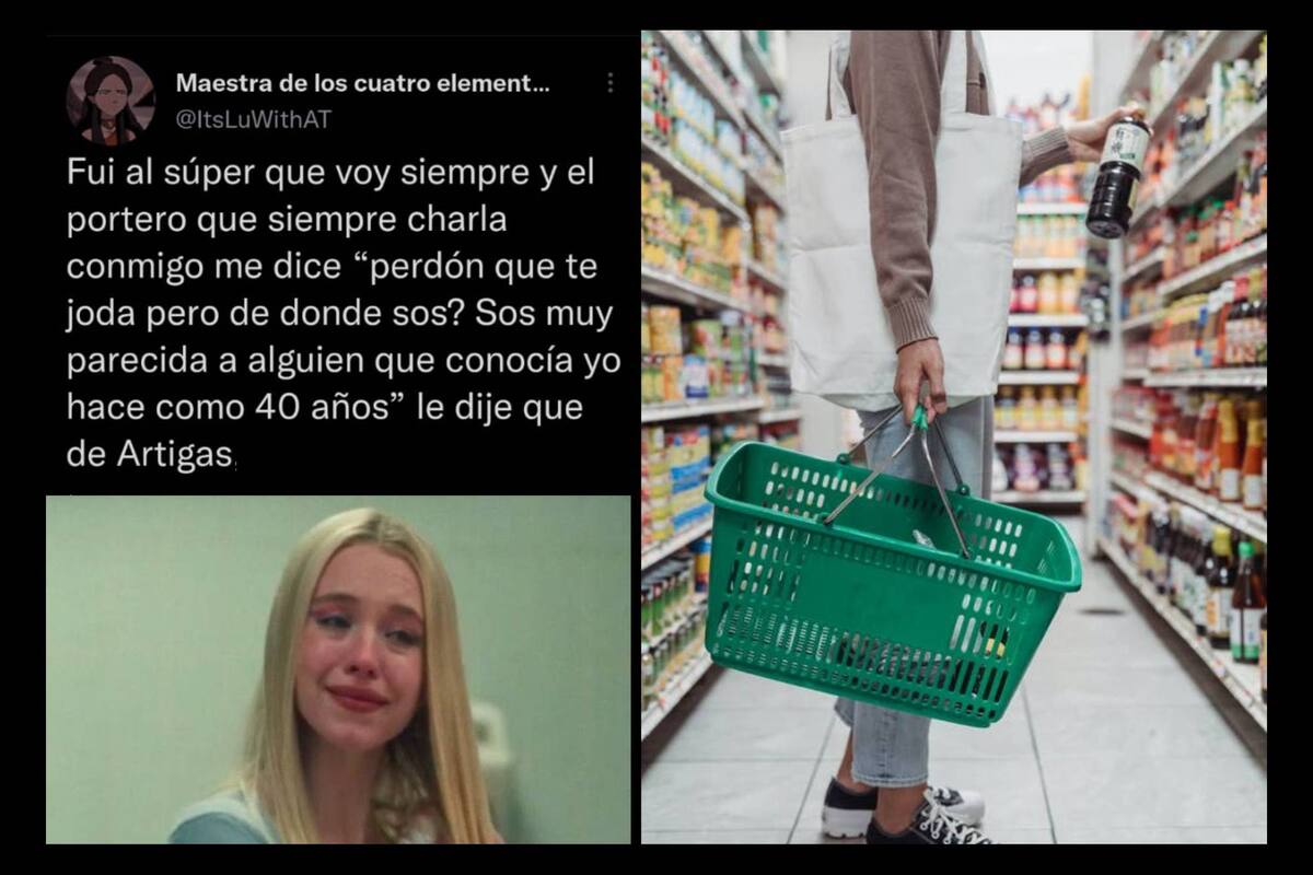 Lucia se llevó una gran sorpresa al momento que fue al supermercado (Captura Twitter)