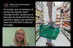 Lucia se llevó una gran sorpresa al momento que fue al supermercado (Captura Twitter)