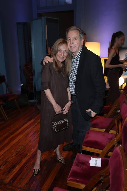 Lucía Uriburu junto a Héctor Vidal Rivas, creador de Argentina Fashion Week