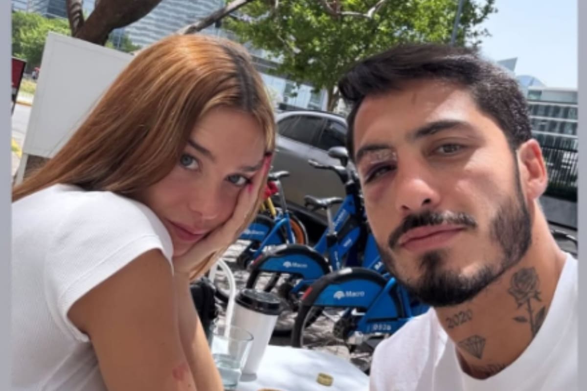 Lucía y Nicolás, en su primera foto juntos