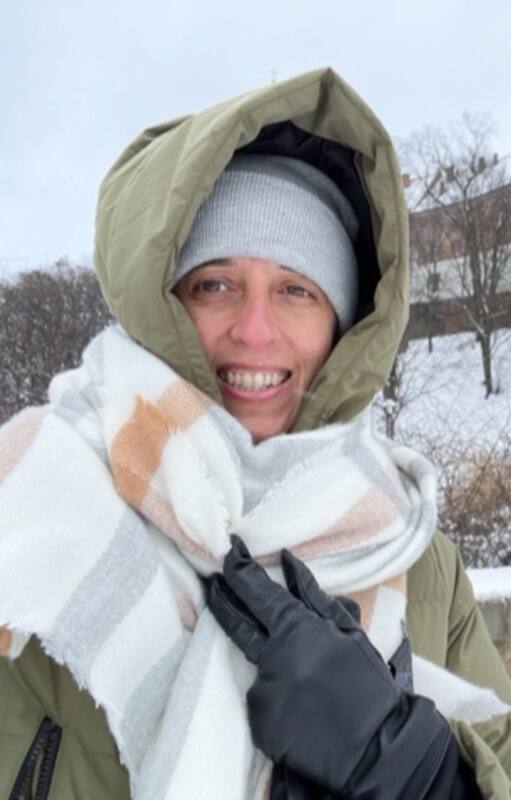Luciana dejó Argentina con 40 grados y arribó a Polonia con 2 bajo cero.