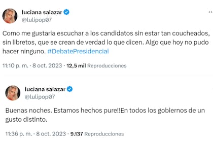 Luciana Salazar compartió una reflexión