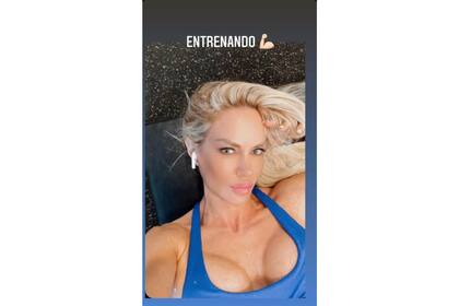 Luciana Salazar se mostró entrenando al natural