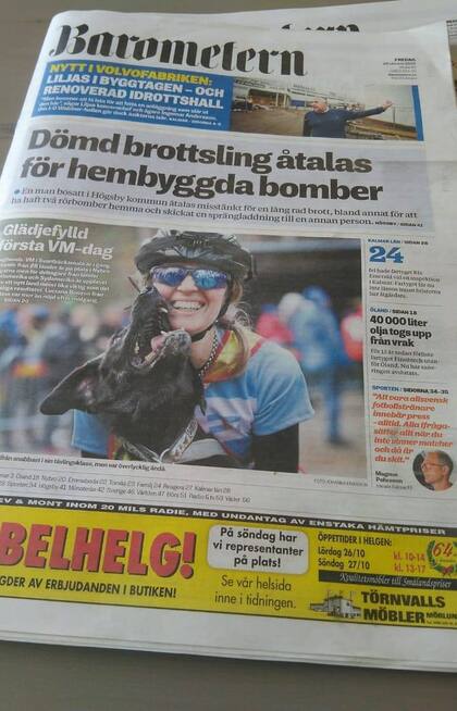 Luciana y Fer salieron en la portada de un diario sueco.