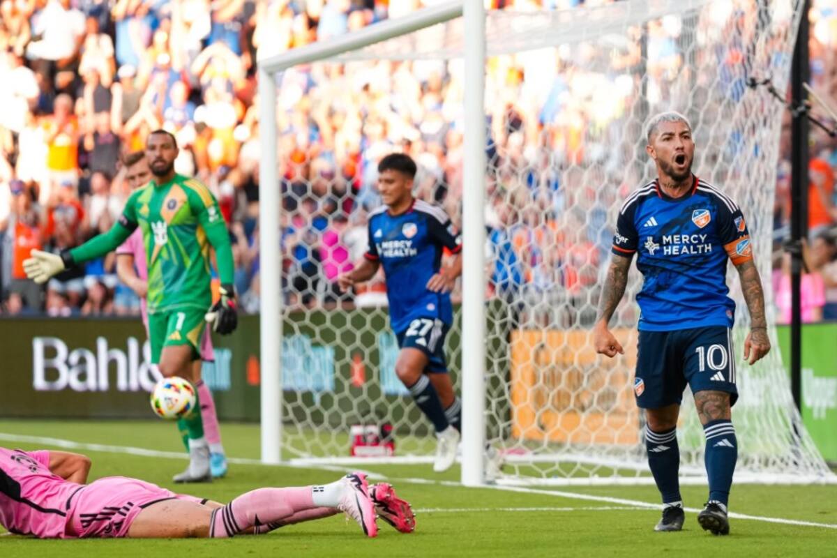 Luciano Acosta, ex enganche surgido de las inferiores de Boca, se destacó en la goleada de Cincinnati sobre Inter Miami por 6-1 con un gol y tres asistencias