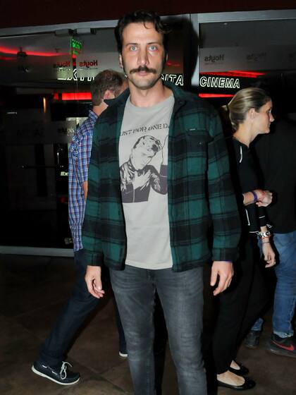 Luciano Cáceres, presente en la avant premiere de Perdida