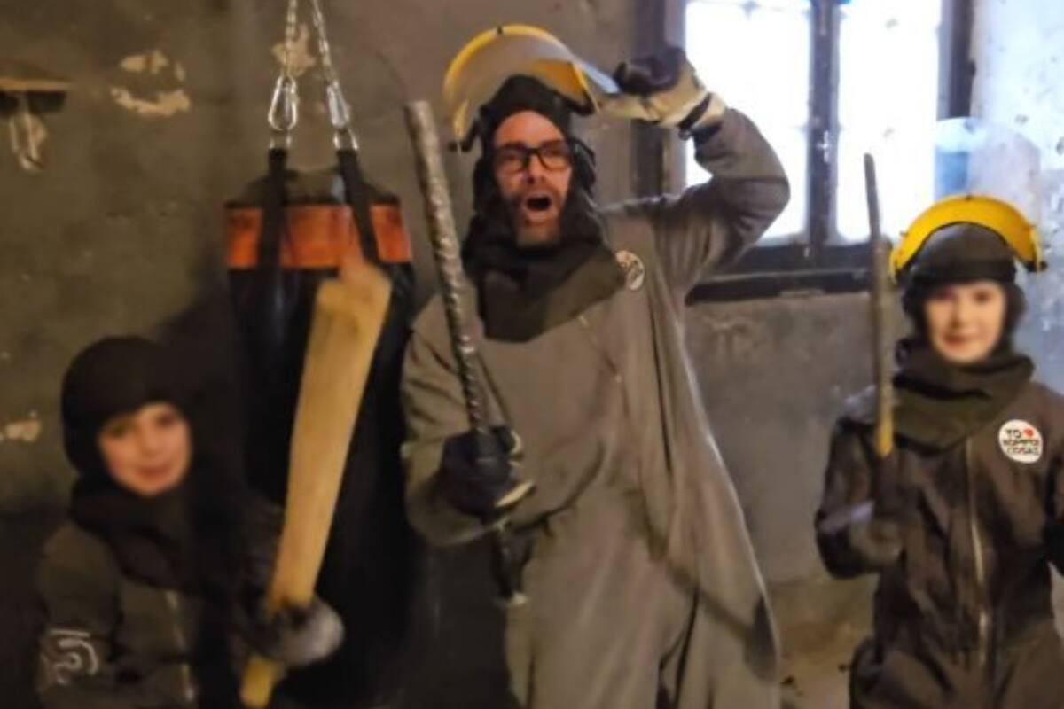 Luciano Castro llevó a sus hijos a una práctica "terapéutica" antes de finalizar las vacaciones de invierno