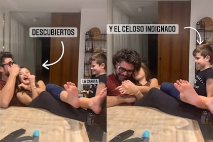 Luciano Castro y sus hijos, Esmeralda y Fausto, compartiendo dulces momentos