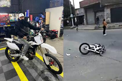 Luciano Coronel, “El Noba”, se accidentó con su moto en la localidad de Florencio Varela