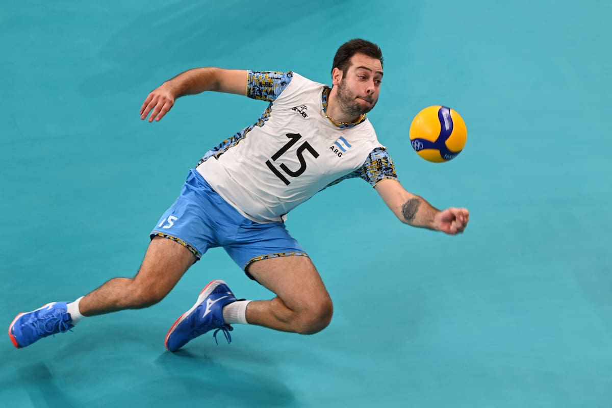 Luciano de Cecco, jugador de la selección de vóleibol, que se mide ante Corea del Sur en el Mundial