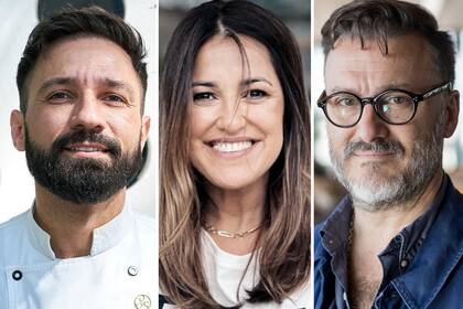 Luciano García, Maju Lozano y Fernando Trocca, tres figuras de la nueva etapa de Cocineros argentinos, que desde el lunes 5 de agosto llega a los mediodías de América