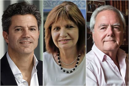 Luciano Laspina, Patricia Bullrich y Federico Pinedo