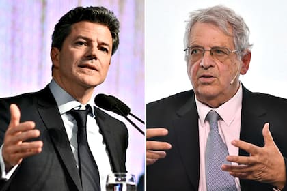 Luciano Laspina y Gabriel Rubinstein compartieron escenario hoy en la Universidad Di Tella