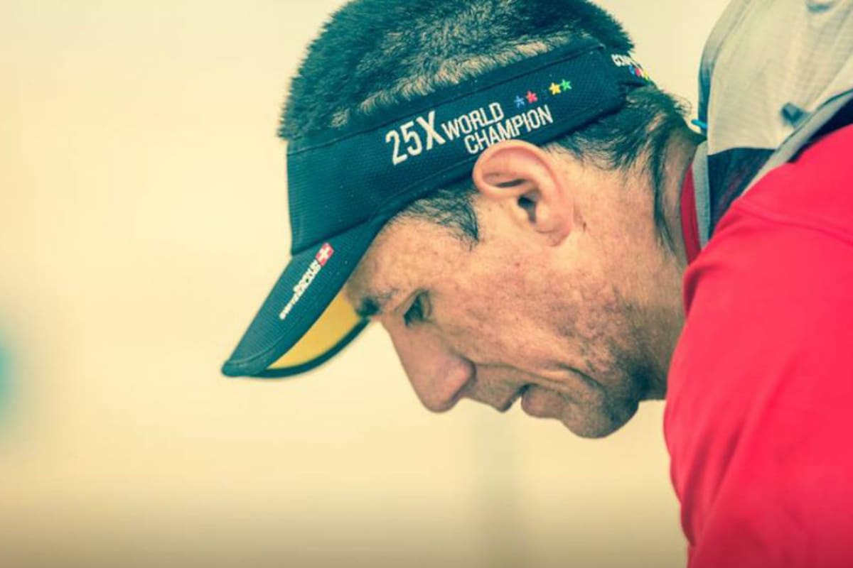 Luciano Zabala, pensativo en uno de los puestos de control de Atlántica Ultra