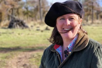 Lucila Apolinaire, presidenta de la Asociación Rural de Tierra del Fuego