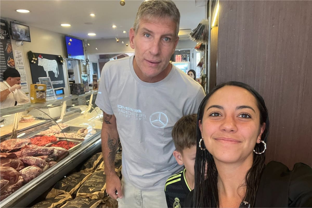 Lucila se cruzó con Martín Palermo en una carnicería ubicada en Tigre
