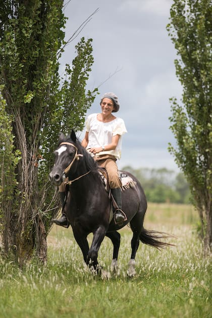 Lucinda Paxton es una apasionada de los caballos.