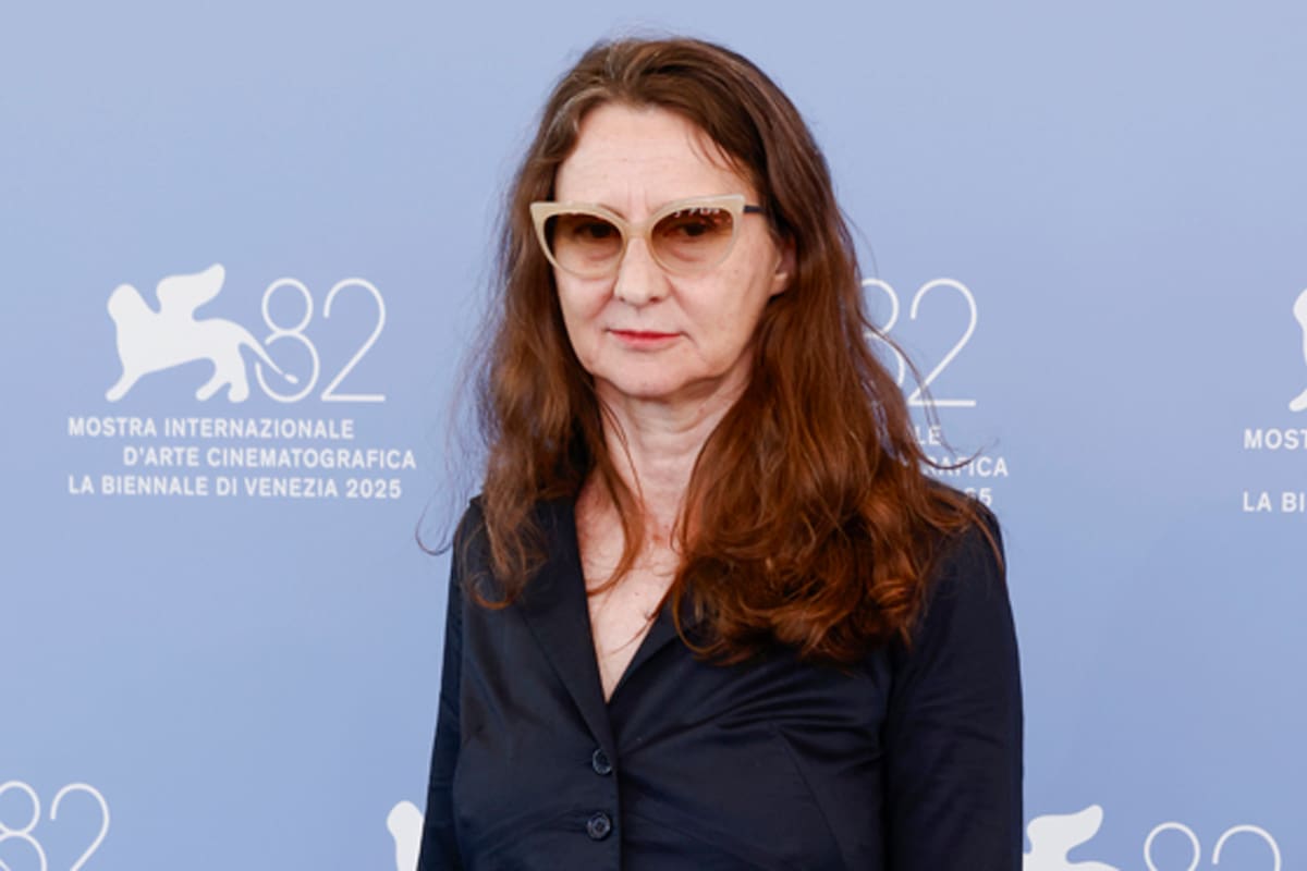 Lucrecia Martel en el Festival de Venecia, donde presentó Nuestra tierra, su primer largometraje documental