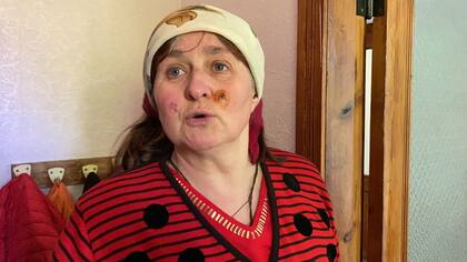 Ludmila, que tuvo que escapar de Kherson, ahora vive en el tercer piso de una escuela-orfanato