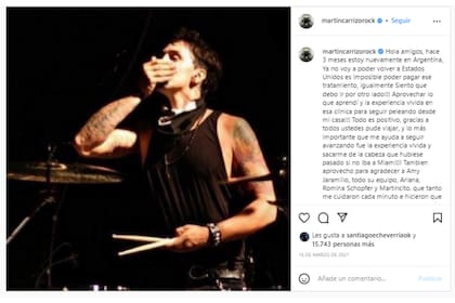 Luego de muchos esfuerzo por conseguir el dinero, Martín y su familia no pudieron costear el valor del tratamiento contra la ELA en Estados Unidos