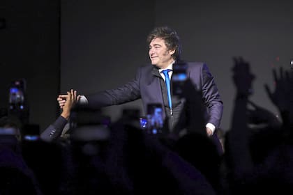 Luego de participar en el acto de La Derecha Diario en Córdoba, Milei hablará en La Rural (AP Photo/Nicolas Aguilera)
