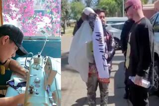 Esperó nueve horas a JBalvin en la puerta del hotel, le entregó el trabajo de su vida y ahora todos hablan de él