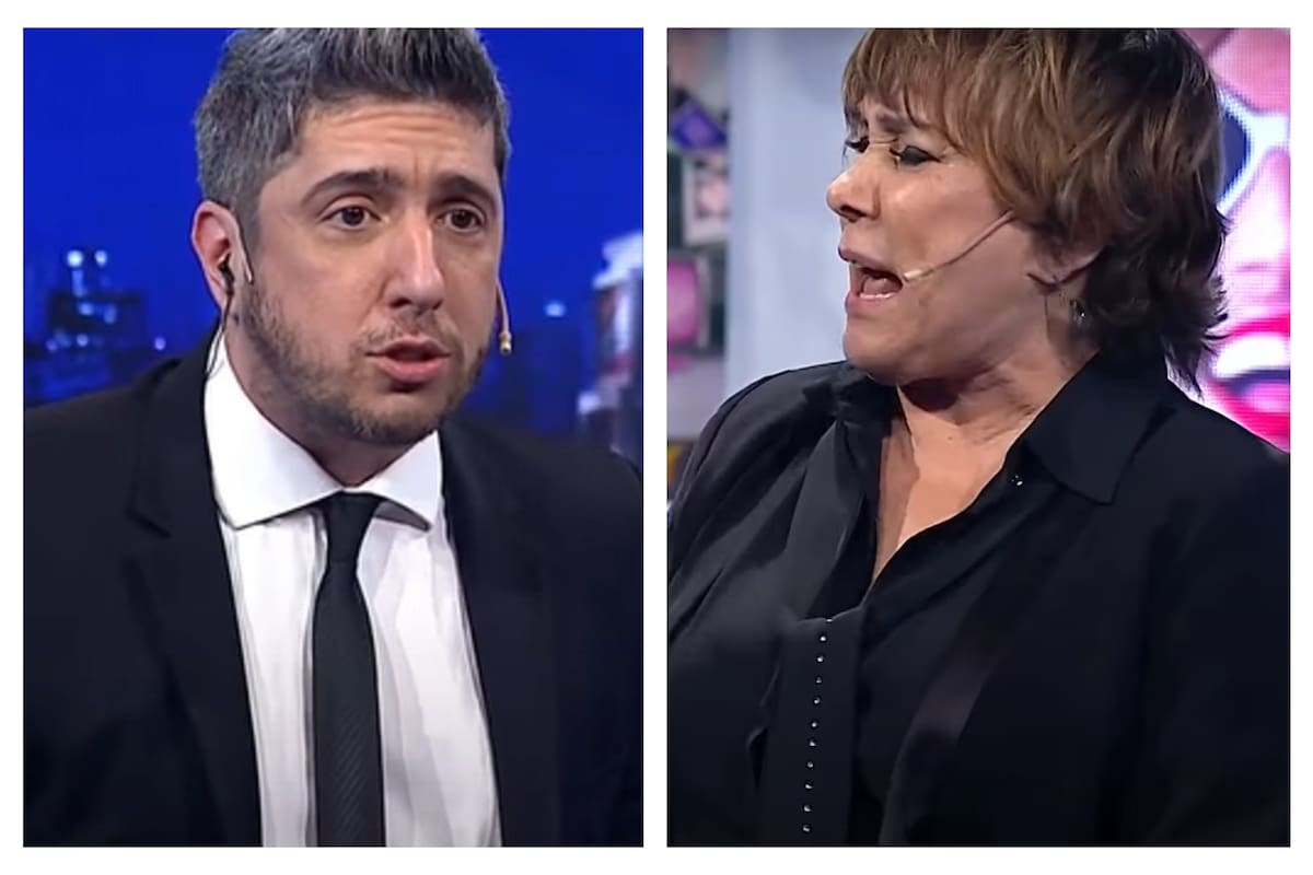 Luego de una confusión al aire, Jey Mammon increpó a la producción de Los Mammones y Betiana Blum lo acompañó