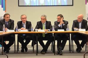 Lugano (Crea), Lipera, Blanco, Cesario y Vaquer, directivos del Foro de Convergencia