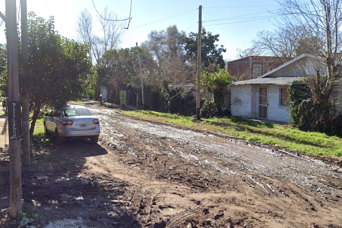 Lugar del doble crimen en el barrio El Zaizar, de Esteban Echeverría