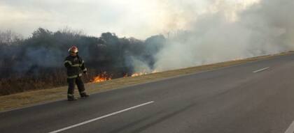 Lugar donde se incendió la camioneta de Verónica Natalia Tottis