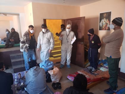 Lugar ocupado para aislar a contagiados de la covid-19 en el penal de San Pedro, en Bolivia. Crédito: Presos del Penal de San Pedro.