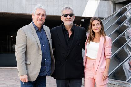Luis Rubio con Alejandro Agresti y Eleonora Wexler