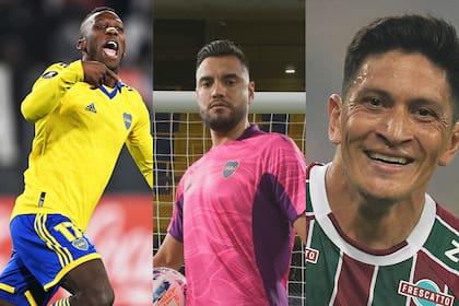 Luis Advíncula, Sergio Romero y Germán Cano