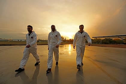 Luis Alberto Cretton, Alexis Díaz y Pedro Demelli están vinculados con la empresa. Cretton y Demelli de manera full time y Díaz hace soporte con las campañas de prueba. Gentileza: Lia Aerospace
