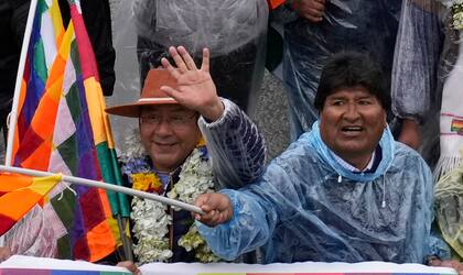 Luis Arce y Evo Morales, cuando eran aliados (Archivo)