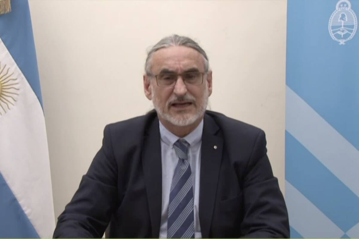 Luis Basterra, ministro de Agricultura, Ganadería y Pesca de la Nación, durante su exposición en Jonagro