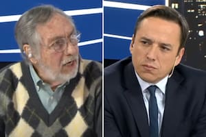 Luis Brandoni con José del Rio en Comunidad de Negocios