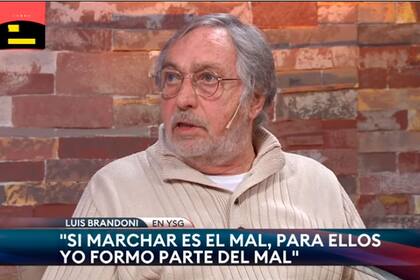 Luis Brandoni criticó la falta de diálogo del kirchnerismo: "Cuando hay voluntad se puede dialogar, pero esta gente no tiene voluntad. Han perdido gran parte del crédito"