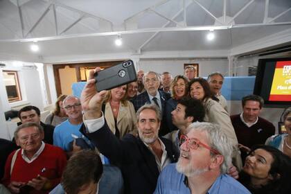 Luis Brandoni en el acto en Madrid