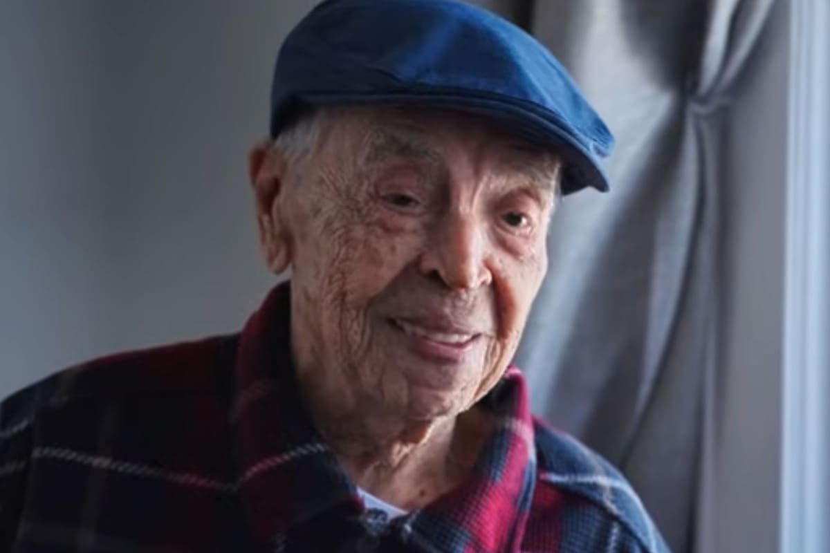 Luis Cano, el colombiano que vive en Nueva Jersey y obtuvo el título del hombre más longevo en EE.UU. (YouTube/LongeviQuest)