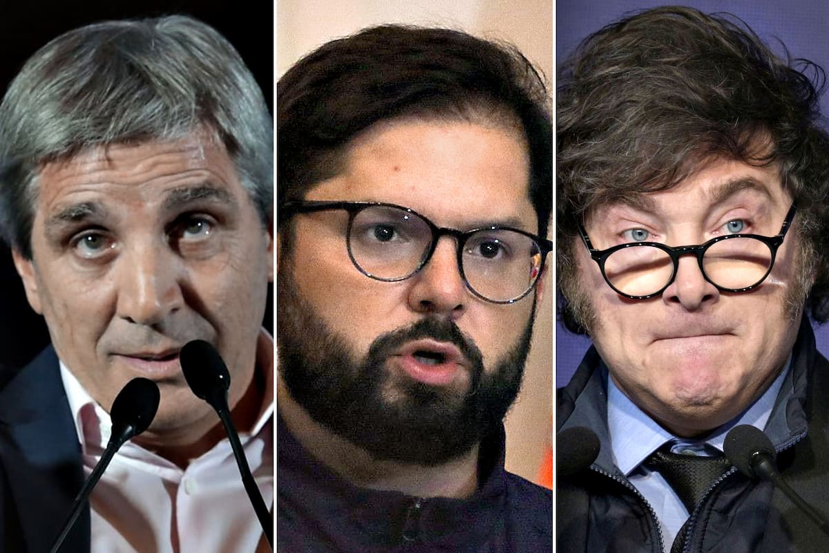 Luis Caputo, Gabriel Boric, Javier Milei