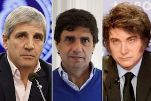 Luis Caputo, Hernán Lacunza y Javier Milei
