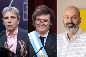 Luis Caputo, Javier Milei, Federico Sturzenegger