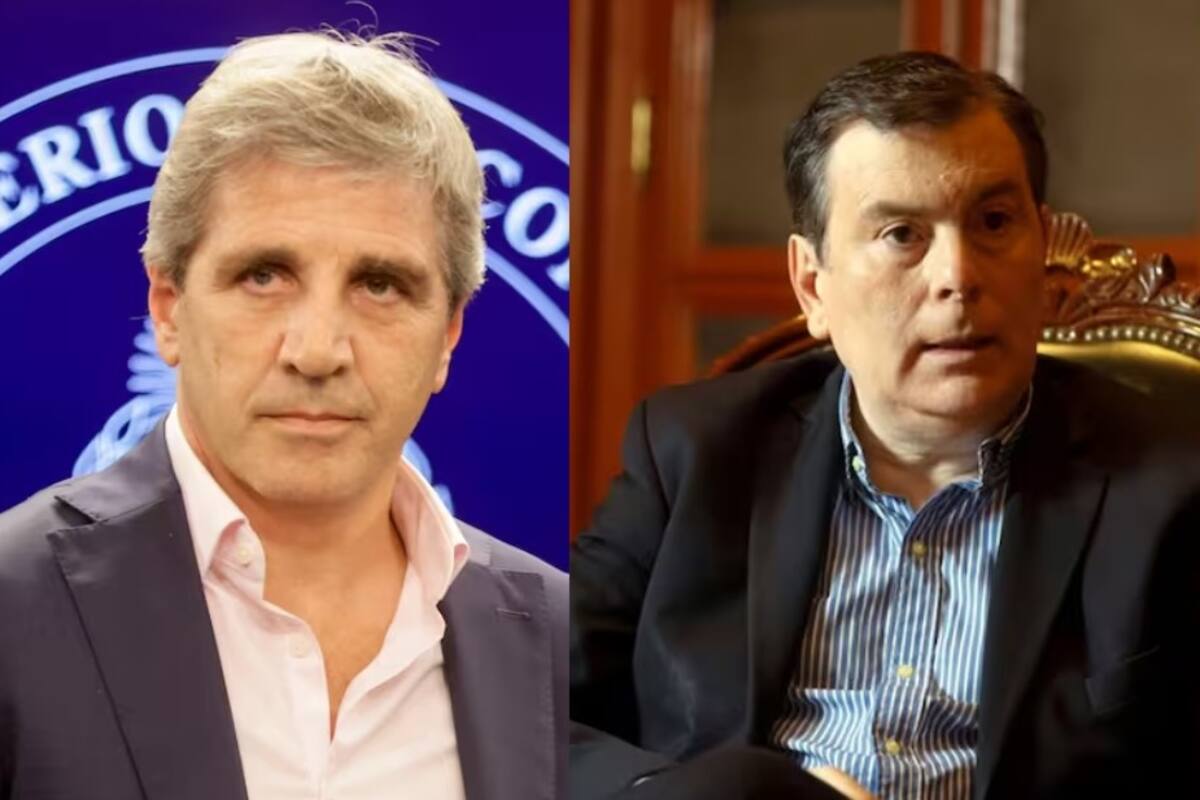 Luis Caputo, ministro de Economía, y Gerardo Zamora, gobernador de Santiago del Estero