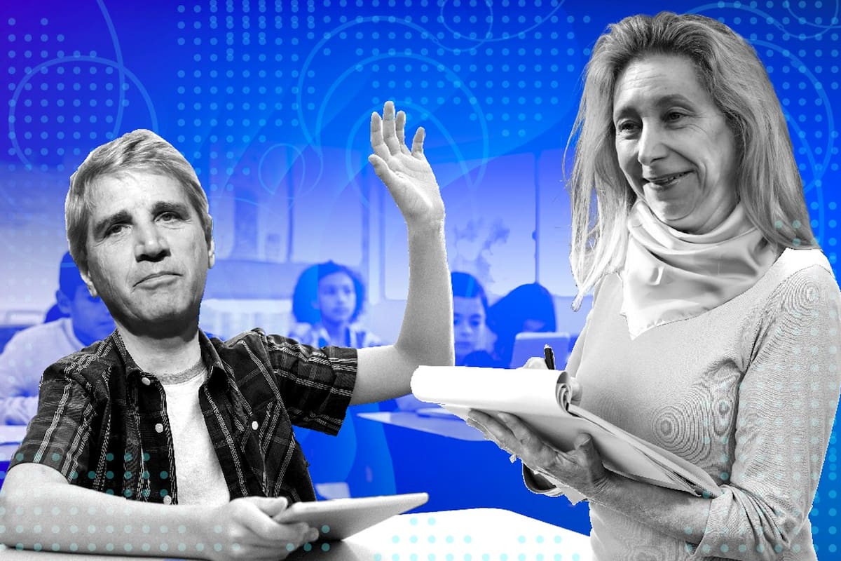 Luis Caputo y Karina Milei