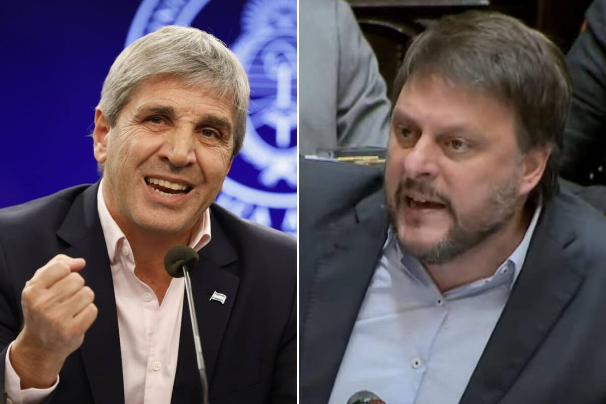 Luis Caputo y Leandro Santoro